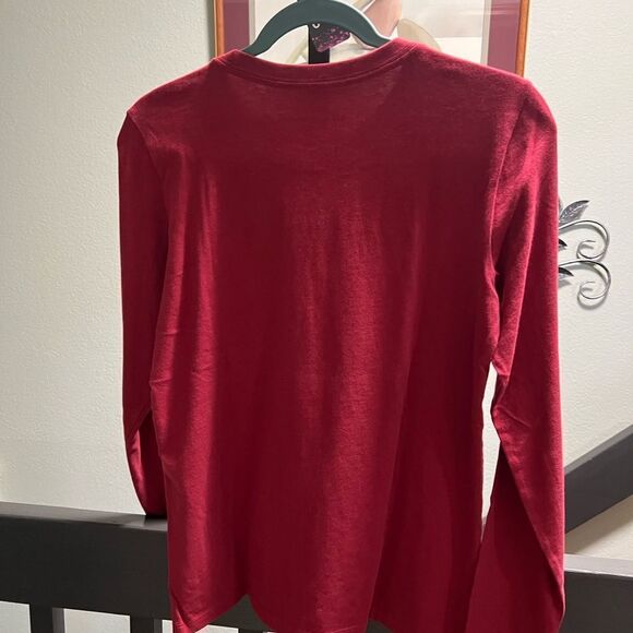 NWT Life is Good Red T-Shirt With Leaf Size Small #98 - Picture 4 of 5